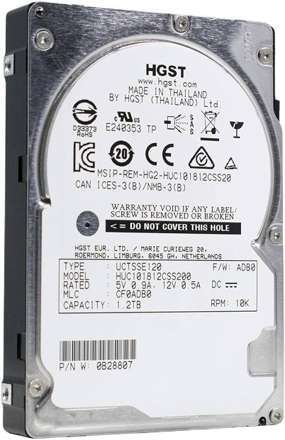 HGST 1.2TB 10K 12G 2.5